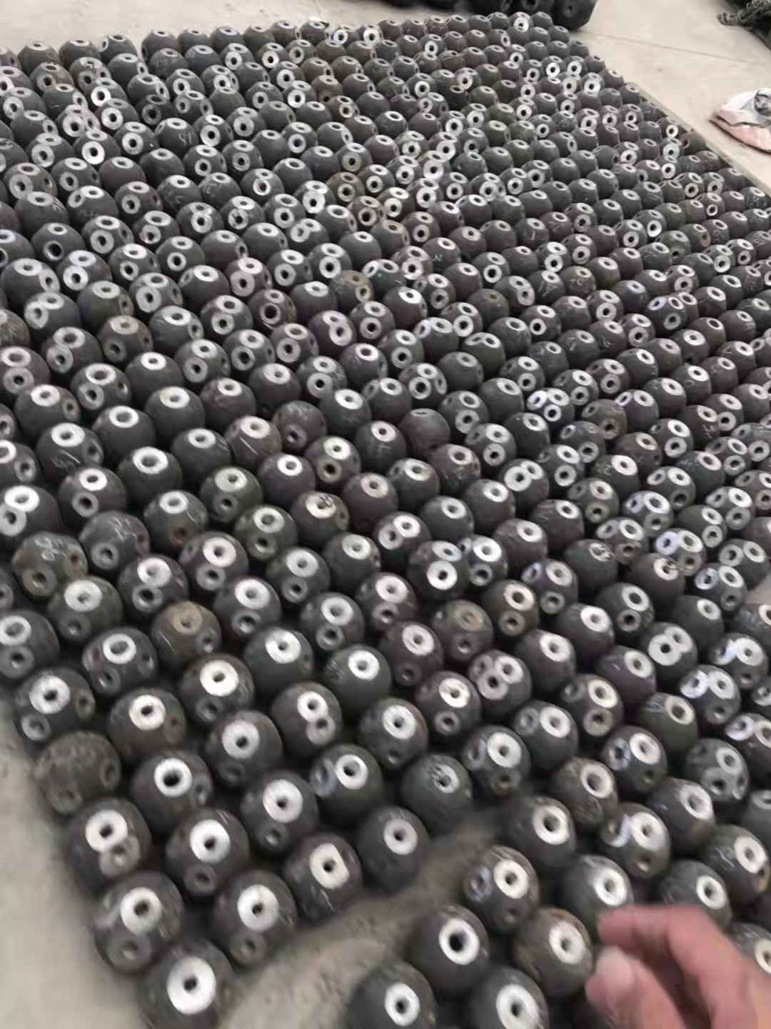 Space frame steel ball processing
